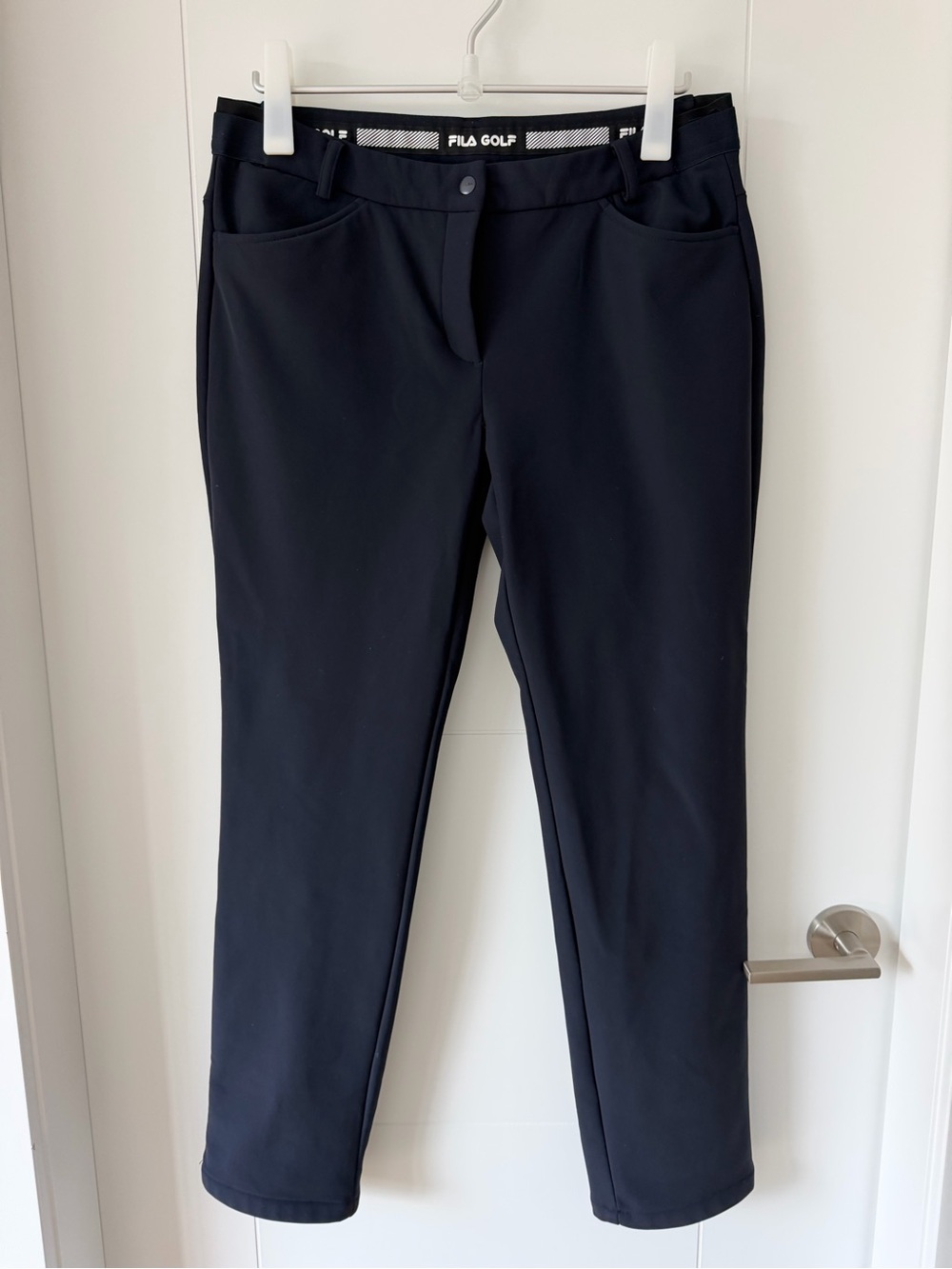 FILA GOLF Women's Fleece-Lined Winter Golf Pants in Navy blue Size M